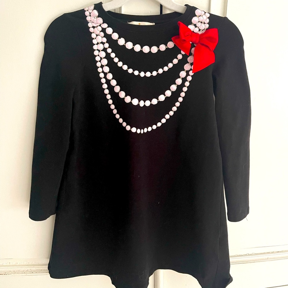 Kate Spade New York Satin bow Cotton Dress size 6Y